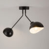 Czarno-biała lampa sufitowa