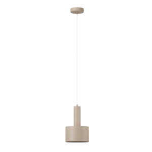 Lampa wisząca VITRUM walec ciepły beż 41552