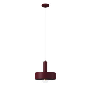 Lampa wisząca VITRUM koło bordowy 41598