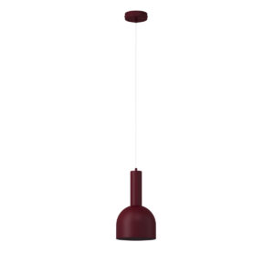 Lampa wisząca VITRUM dzwonek bordowy 41600