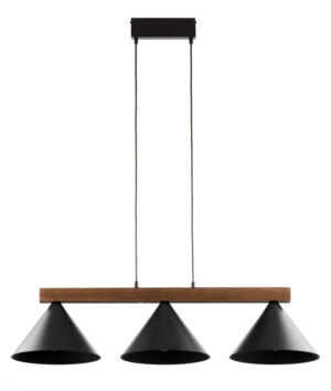Lampa wisząca DECO 3 czarny/ciemny brąz 41634