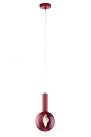 Lampa wisząca VITRUM oczko bordowy 41636