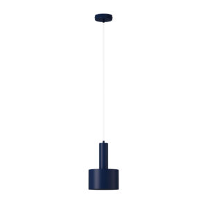 Lampa wisząca VITRUM walec granatowy 41637