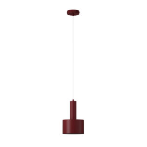 Lampa wisząca VITRUM walec bordowy 41638