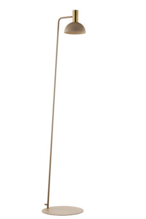 Lampa podłogowa VITRUM GOLD S kopuła złoty szczotkowany/ciepły beż 41721