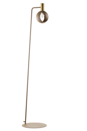 Lampa podłogowa VITRUM GOLD oczko złoty szczotkowany/ciepły beż 41725