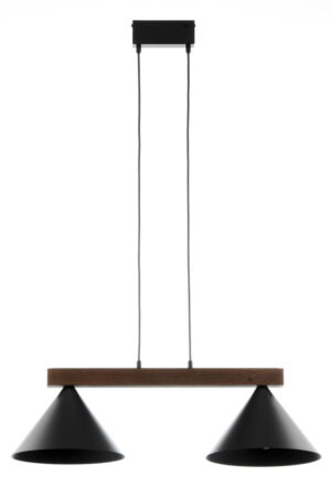 Lampa wisząca DECO 2 czarny/ciemny brąz 41814