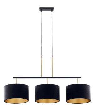 Lampa wisząca MARII 3 czarny/złoty 41836